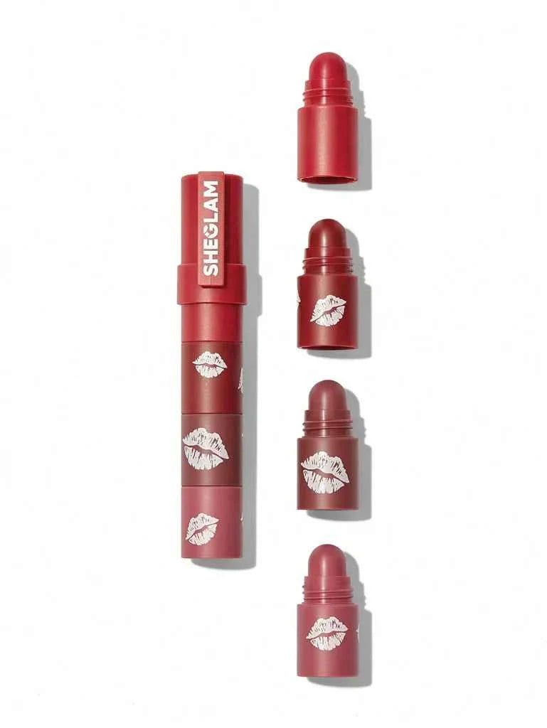 sheglam Mega Lip Stacks-Nude-Bare Stack 4 in 1