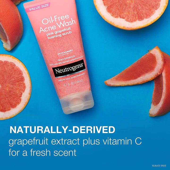 Neutrogena Oil-Free Acne Wash Pink Grapefruit Foaming