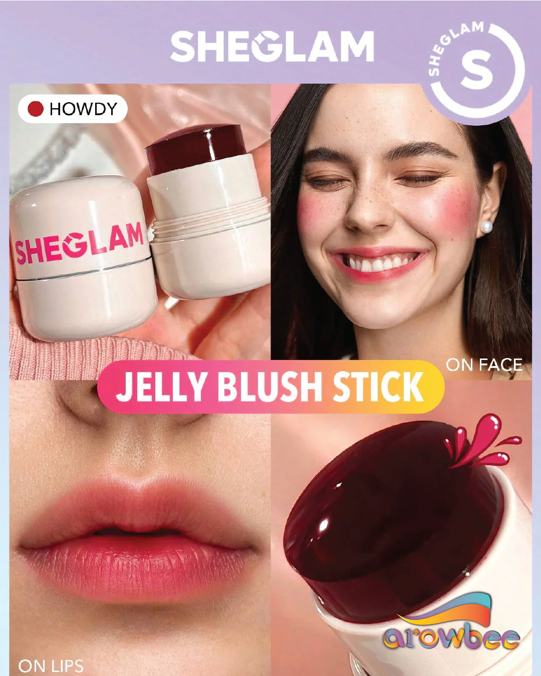 SHEGLAM Jelly-Licious Hydrating Lip & Blush Tint