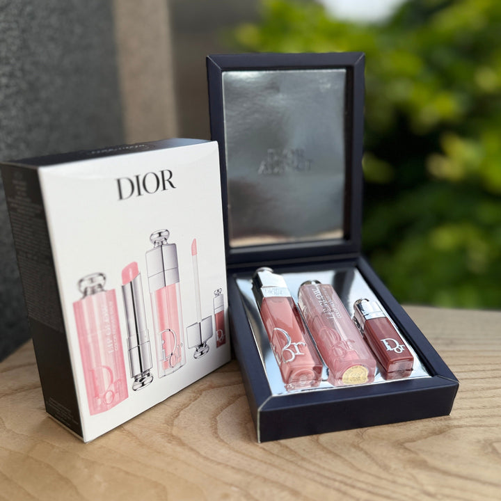 Dior Addict Lip Essentials 3pc Set + Gift Box Lip Glow & Maximizer