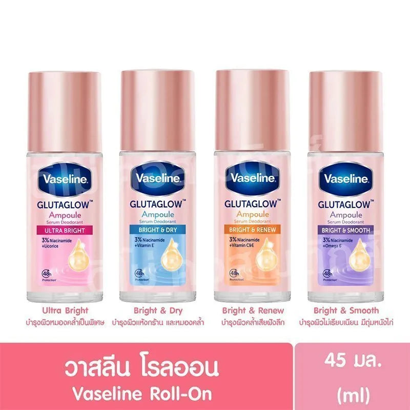 Vaseline PURPLE  Roll-On Glutaglow Bright & Smooth Deodorant 45ml