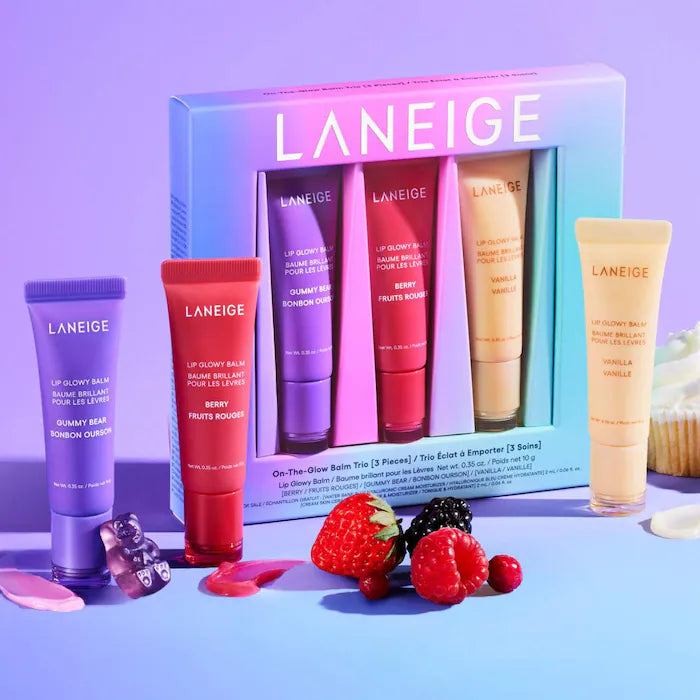 LANEIGE Lip glowy Balm trio pack of 3 set